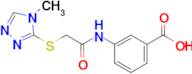 3-{2-[(4-methyl-4H-1,2,4-triazol-3-yl)sulfanyl]acetamido}benzoic acid