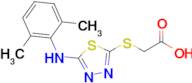 2-({5-[(2,6-dimethylphenyl)amino]-1,3,4-thiadiazol-2-yl}sulfanyl)acetic acid