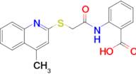 2-{2-[(4-methylquinolin-2-yl)sulfanyl]acetamido}benzoic acid