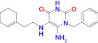 6-Amino-1-benzyl-5-{[2-(cyclohex-1-en-1-yl)ethyl]amino}-1,2,3,4-tetrahydropyrimidine-2,4-dione