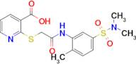 2-[({[5-(dimethylsulfamoyl)-2-methylphenyl]carbamoyl}methyl)sulfanyl]pyridine-3-carboxylic acid