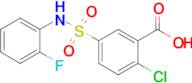 2-Chloro-5-[(2-fluorophenyl)sulfamoyl]benzoic acid