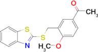 1-{3-[(1,3-benzothiazol-2-ylsulfanyl)methyl]-4-methoxyphenyl}ethan-1-one