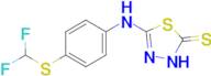 5-({4-[(difluoromethyl)sulfanyl]phenyl}amino)-2,3-dihydro-1,3,4-thiadiazole-2-thione