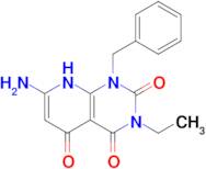 7-Amino-1-benzyl-3-ethyl-1H,2H,3H,4H,5H,8H-pyrido[2,3-d]pyrimidine-2,4,5-trione