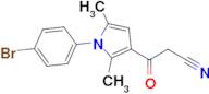 3-[1-(4-bromophenyl)-2,5-dimethyl-1H-pyrrol-3-yl]-3-oxopropanenitrile