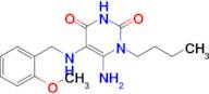 6-Amino-1-butyl-5-{[(2-methoxyphenyl)methyl]amino}-1,2,3,4-tetrahydropyrimidine-2,4-dione