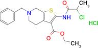 Ethyl 6-benzyl-2-(2-chloropropanamido)-4H,5H,6H,7H-thieno[2,3-c]pyridine-3-carboxylate hydrochlori…