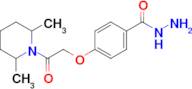 4-[2-(2,6-dimethylpiperidin-1-yl)-2-oxoethoxy]benzohydrazide