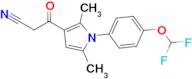3-{1-[4-(difluoromethoxy)phenyl]-2,5-dimethyl-1H-pyrrol-3-yl}-3-oxopropanenitrile