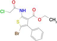 Ethyl 5-bromo-2-(2-chloroacetamido)-4-phenylthiophene-3-carboxylate