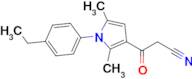 3-[1-(4-ethylphenyl)-2,5-dimethyl-1H-pyrrol-3-yl]-3-oxopropanenitrile
