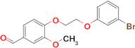 4-[2-(3-bromophenoxy)ethoxy]-3-methoxybenzaldehyde