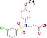 3-[N-(4-methoxyphenyl)3-chlorobenzenesulfonamido]propanoic acid