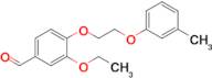 3-Ethoxy-4-[2-(3-methylphenoxy)ethoxy]benzaldehyde