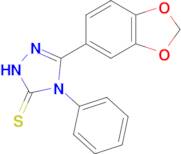 3-(2H-1,3-benzodioxol-5-yl)-4-phenyl-4,5-dihydro-1H-1,2,4-triazole-5-thione