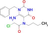 N-[6-Amino-1,2,3,4-tetrahydro-2,4-dioxo-1-(phenylmethyl)-5-pyrimidinyl]-N-butyl-2-chloroacetamide