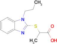 2-[(1-propyl-1H-1,3-benzodiazol-2-yl)sulfanyl]propanoic acid