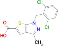 1-[(2,6-dichlorophenyl)methyl]-3-methyl-1h-thieno[2,3-c]pyrazole-5-carboxylic acid