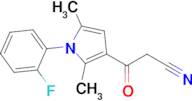 3-[1-(2-fluorophenyl)-2,5-dimethyl-1H-pyrrol-3-yl]-3-oxopropanenitrile