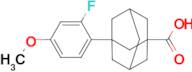 3-(2-Fluoro-4-methoxyphenyl)adamantane-1-carboxylic acid