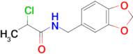 N-(1,3-Benzodioxol-5-ylmethyl)-2-chloropropanamide