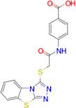 4-[[2-(1,2,4-Triazolo[3,4-b]benzothiazol-3-ylthio)acetyl]amino]benzoic acid