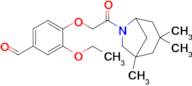 3-Ethoxy-4-(2-oxo-2-{1,3,3-trimethyl-6-azabicyclo[3.2.1]octan-6-yl}ethoxy)benzaldehyde