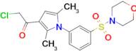 2-Chloro-1-{2,5-dimethyl-1-[3-(morpholine-4-sulfonyl)phenyl]-1h-pyrrol-3-yl}ethan-1-one