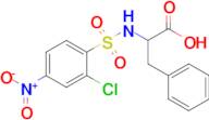 2-(2-Chloro-4-nitrobenzenesulfonamido)-3-phenylpropanoic acid