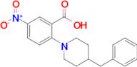 2-(4-Benzylpiperidin-1-yl)-5-nitrobenzoic acid