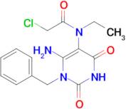 N-[6-Amino-1,2,3,4-tetrahydro-2,4-dioxo-1-(phenylmethyl)-5-pyrimidinyl]-2-chloro-N-ethylacetamide