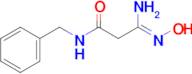 N-benzyl-2-(N'-hydroxycarbamimidoyl)acetamide