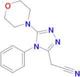 2-[5-(morpholin-4-yl)-4-phenyl-4h-1,2,4-triazol-3-yl]acetonitrile