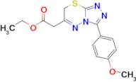 Ethyl 2-[3-(4-methoxyphenyl)-7h-[1,2,4]triazolo[3,4-b][1,3,4]thiadiazin-6-yl]acetate