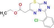 Ethyl 2-[3-(2-chlorophenyl)-7h-[1,2,4]triazolo[3,4-b][1,3,4]thiadiazin-6-yl]acetate