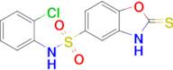 N-(2-chlorophenyl)-2-sulfanylidene-2,3-dihydro-1,3-benzoxazole-5-sulfonamide