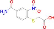 2-[(4-carbamoyl-2-nitrophenyl)sulfanyl]acetic acid