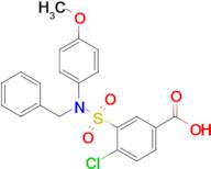 3-[benzyl(4-methoxyphenyl)sulfamoyl]-4-chlorobenzoic acid