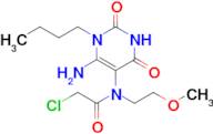 N-(6-Amino-1-butyl-2,4-dioxo-1,2,3,4-tetrahydropyrimidin-5-yl)-2-chloro-n-(2-methoxyethyl)acetamide