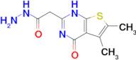 2-{5,6-dimethyl-4-oxo-1H,4H-thieno[2,3-d]pyrimidin-2-yl}acetohydrazide