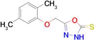 5-[(2,5-dimethylphenoxy)methyl]-2,3-dihydro-1,3,4-oxadiazole-2-thione