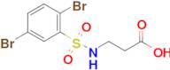 3-(2,5-Dibromobenzenesulfonamido)propanoic acid