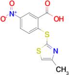 2-[(4-methyl-1,3-thiazol-2-yl)sulfanyl]-5-nitrobenzoic acid