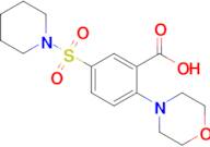 2-(Morpholin-4-yl)-5-(piperidine-1-sulfonyl)benzoic acid