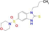 1-butyl-5-(morpholine-4-sulfonyl)-2,3-dihydro-1H-1,3-benzodiazole-2-thione