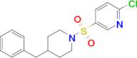 5-[(4-benzylpiperidin-1-yl)sulfonyl]-2-chloropyridine