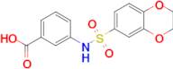 3-[[(2,3-Dihydro-1,4-benzodioxin-6-yl)sulfonyl]amino]benzoic acid