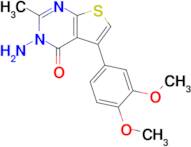 3-Amino-5-(3,4-dimethoxyphenyl)-2-methyl-3h,4h-thieno[2,3-d]pyrimidin-4-one