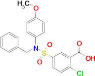 5-[benzyl(4-methoxyphenyl)sulfamoyl]-2-chlorobenzoic acid